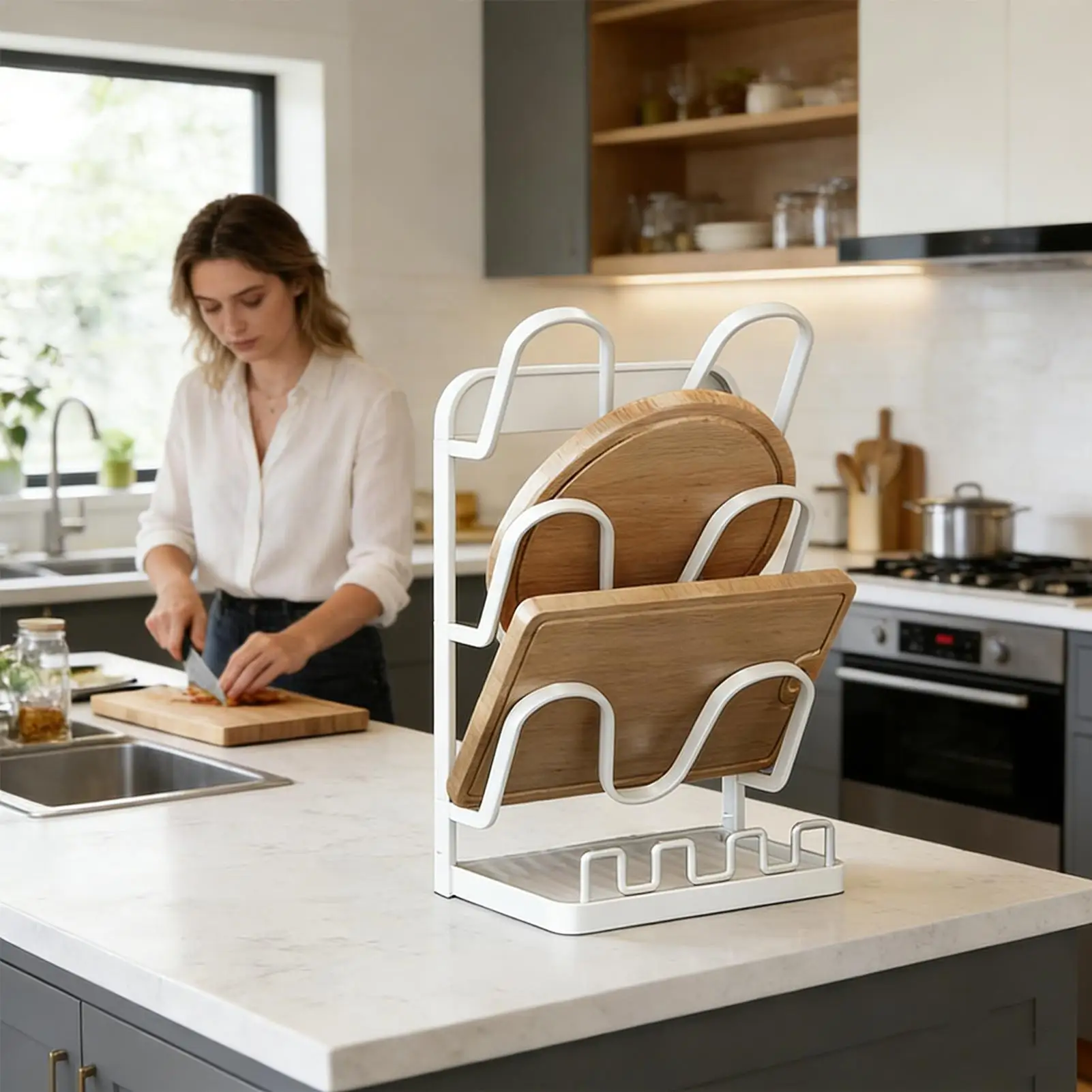 Pot Lid Rack 3-layer Rustproof Space-Saving Utensils Stand Pots Lids Holder While Cooking For Apartment Dormitory RV Home
Pot Lid Rack 3-layer Rustproof Space-Saving Utensils Stand Pots Lids Holder While Cooking For Apartment Dormitory RV Home