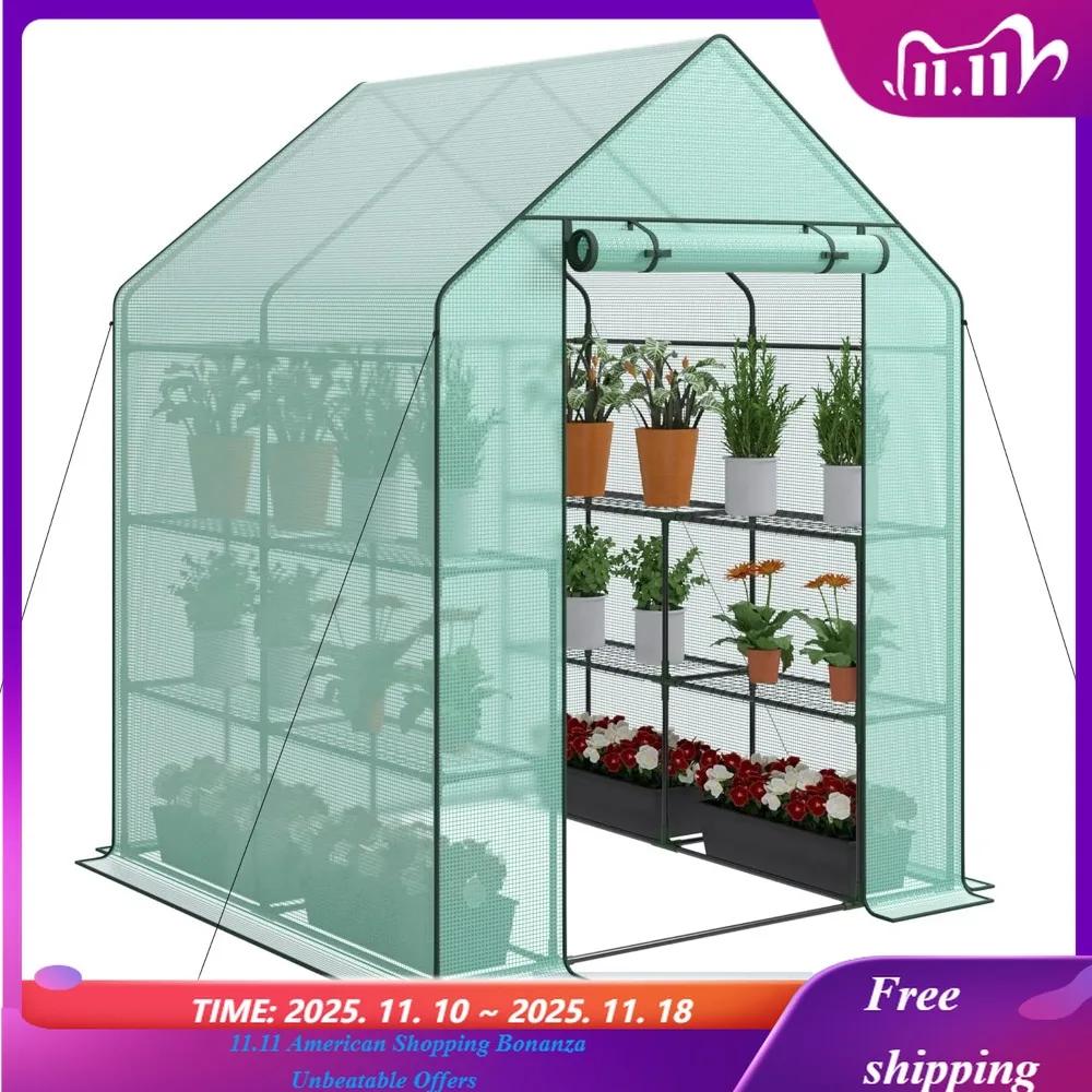 Теплица для прогулок на открытом воздухе, 57 x 57 x 77 дюймов, портативная теплица с полиэтиленовым покрытием и якорями и веревками I
Теплица для прогулок на открытом воздухе, 57 x 57 x 77 дюймов, портативная теплица с полиэтиленовым покрытием и якорями и веревками I