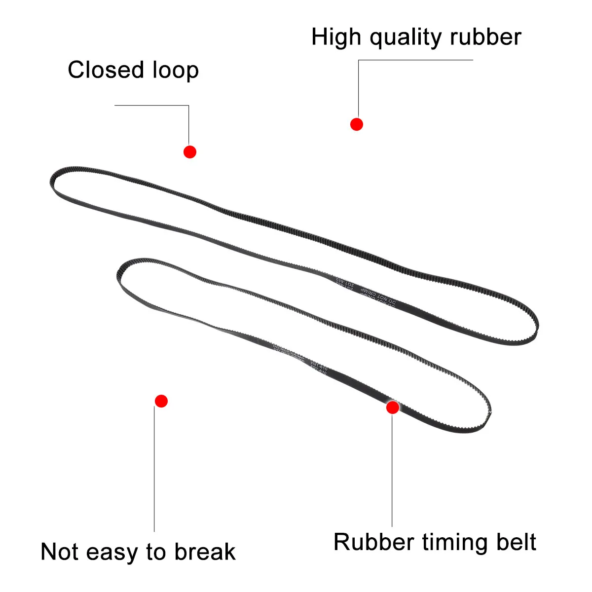 2Pcs Gt2 Closed Loop Timing Belt 6Mm Width Rubber Synchronous Belt for 3D Printer Cnc Linear Motion High Precision Positioning
2Pcs Gt2 Closed Loop Timing Belt 6Mm Width Rubber Synchronous Belt for 3D Printer Cnc Linear Motion High Precision Positioning