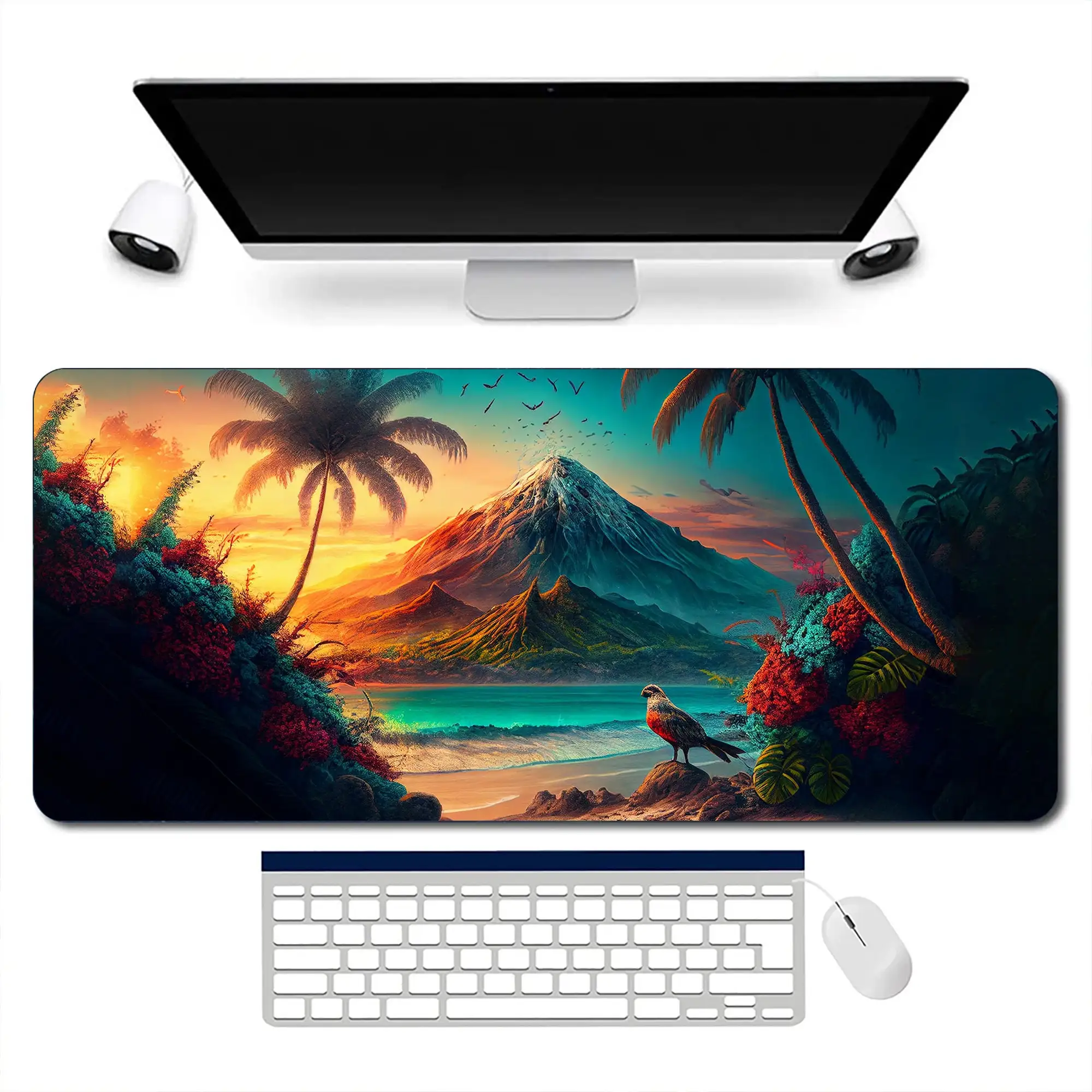 Cute Volcanic Island Desk Mat, Large Tropical Mouse Pad, Gaming Desk Mat, Volcanic Mouse Pad, Beautiful Desktop Protective Mat
Cute Volcanic Island Desk Mat, Large Tropical Mouse Pad, Gaming Desk Mat, Volcanic Mouse Pad, Beautiful Desktop Protective Mat