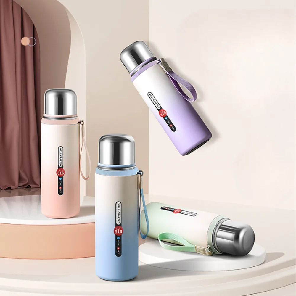New 316 Stainless Steel Large Capacity Insulated Vacuum Cup Double-Layer Tea Cup with Rope Portable Fashion Roman Cup
New 316 Stainless Steel Large Capacity Insulated Vacuum Cup Double-Layer Tea Cup with Rope Portable Fashion Roman Cup