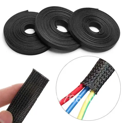 Insulated Flexible Cable Organizer PET Braided Sleeve Wire Protect Black 10M Braid Sleeving Diameter 2/4/6/8/10/12/15/20/25mm
Insulated Flexible Cable Organizer PET Braided Sleeve Wire Protect Black 10M Braid Sleeving Diameter 2/4/6/8/10/12/15/20/25mm