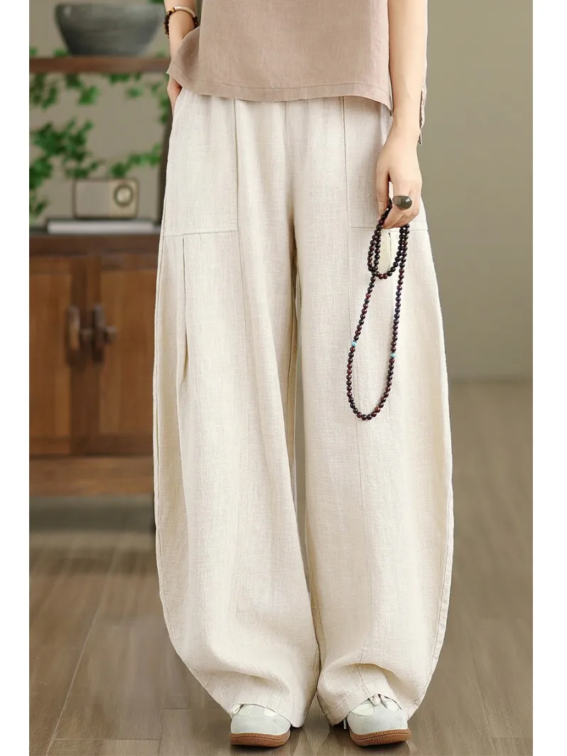 Cotton Linen Lantern Pants Women's 2025 Autumn New Retro Casual Linen Banana Pants Loose Artistic Tai Chi Practice Pants Trendy
Cotton Linen Lantern Pants Women's 2025 Autumn New Retro Casual Linen Banana Pants Loose Artistic Tai Chi Practice Pants Trendy