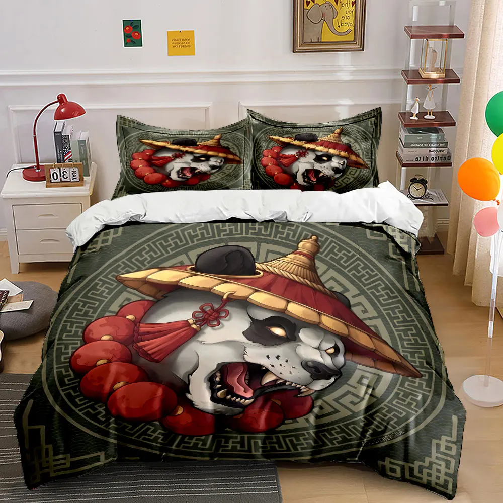 Panda with decorative roaring pattern Bedding Set 1 Duvet Cover 2 Pillowcases for Adult and Children Luxury Gift Full Size
Panda with decorative roaring pattern Bedding Set 1 Duvet Cover 2 Pillowcases for Adult and Children Luxury Gift Full Size