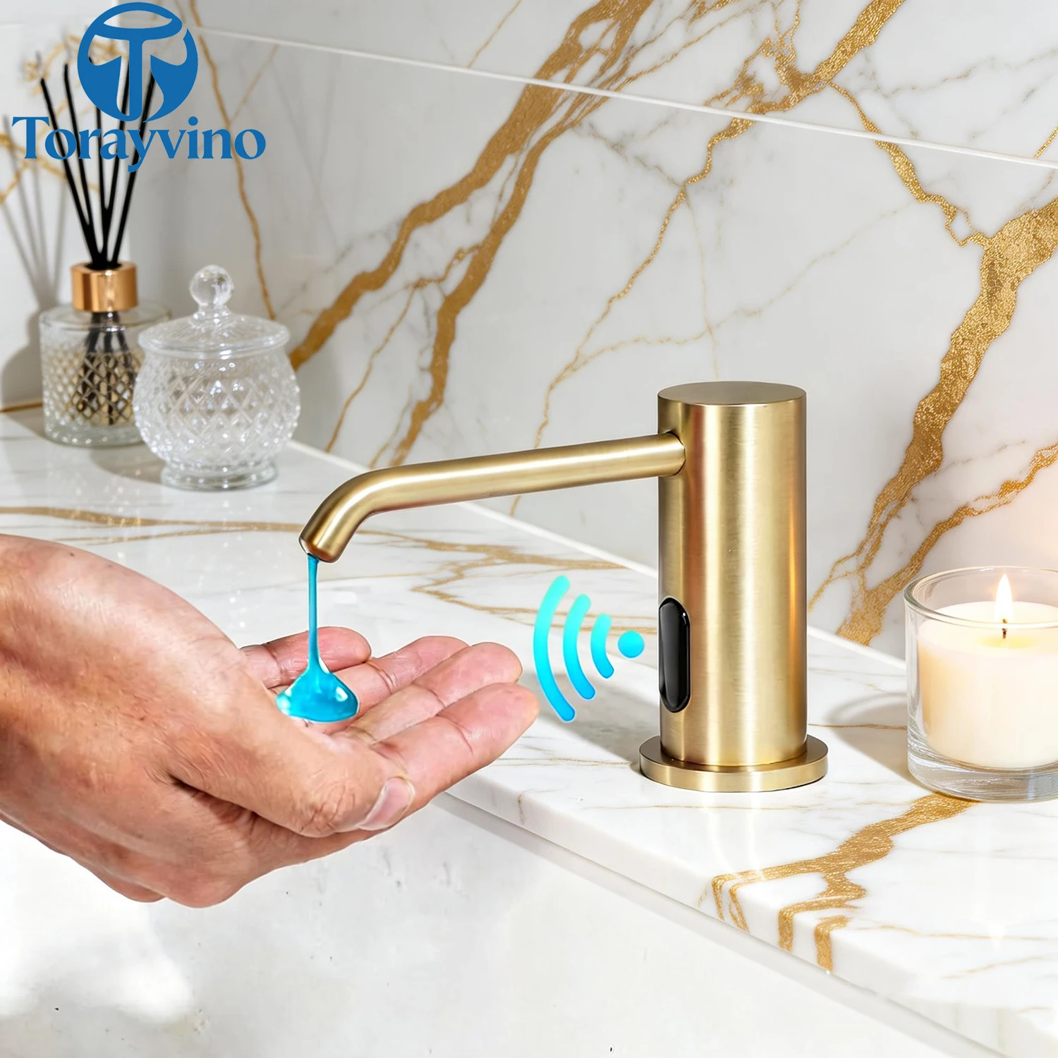 Torayvino 500 ML Automatic Liquid Soap Dispenser Touchless Sensor Hand Sanitizer Big Shampoo Detergent Dispensers for Kitchen
Torayvino 500 ML Automatic Liquid Soap Dispenser Touchless Sensor Hand Sanitizer Big Shampoo Detergent Dispensers for Kitchen