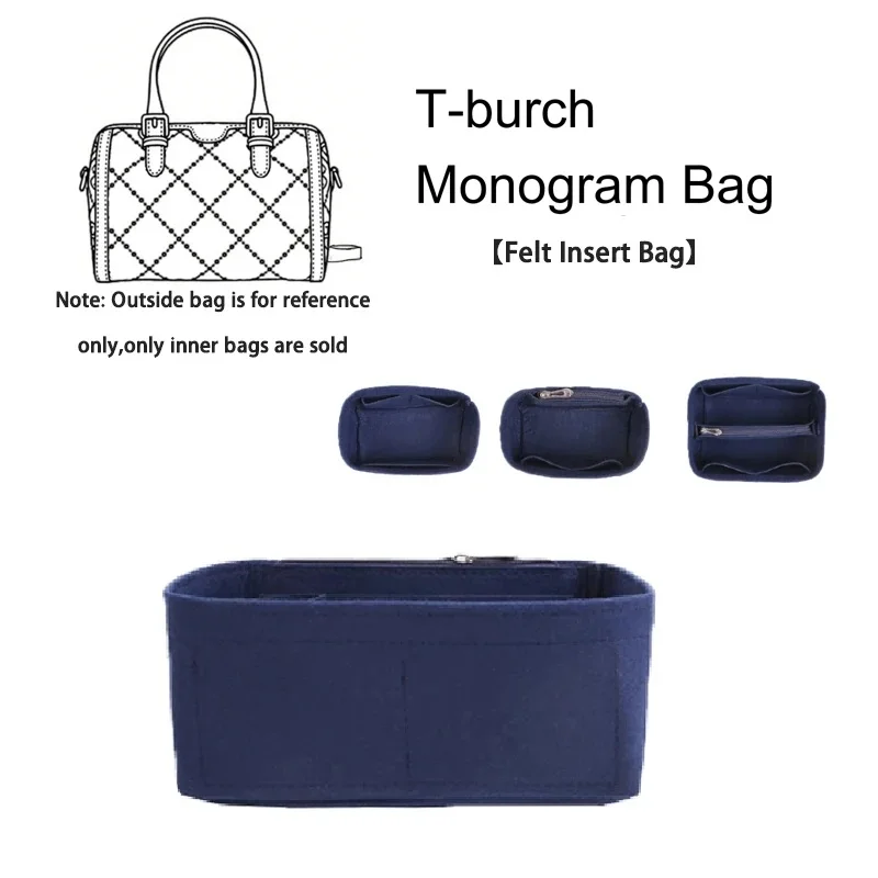 Felt Insert Bag For T-Burch Monogram Bag Inner Storage Bag Female Purse Organizer Insert With Zip Felt Cosmetic Linner
Felt Insert Bag For T-Burch Monogram Bag Inner Storage Bag Female Purse Organizer Insert With Zip Felt Cosmetic Linner