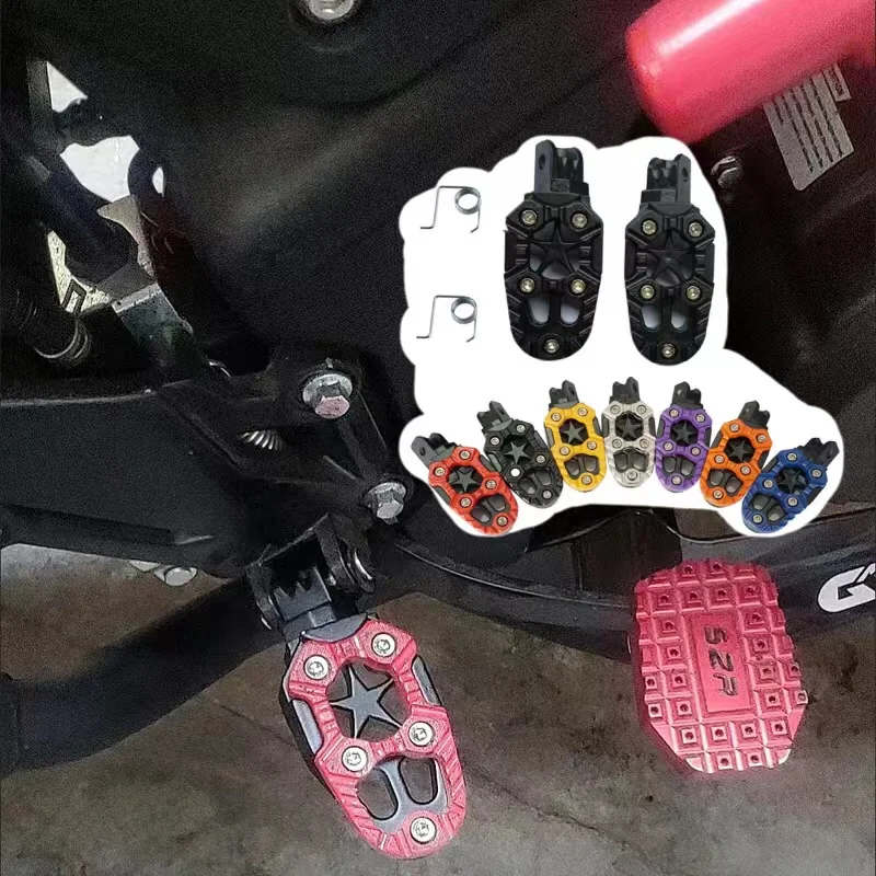 2 Pcs Motorcycle Metal Engine Footrest Pedals Footrest with Spring Off-road Car Accessories Foot Rests Modification
2 Pcs Motorcycle Metal Engine Footrest Pedals Footrest with Spring Off-road Car Accessories Foot Rests Modification
