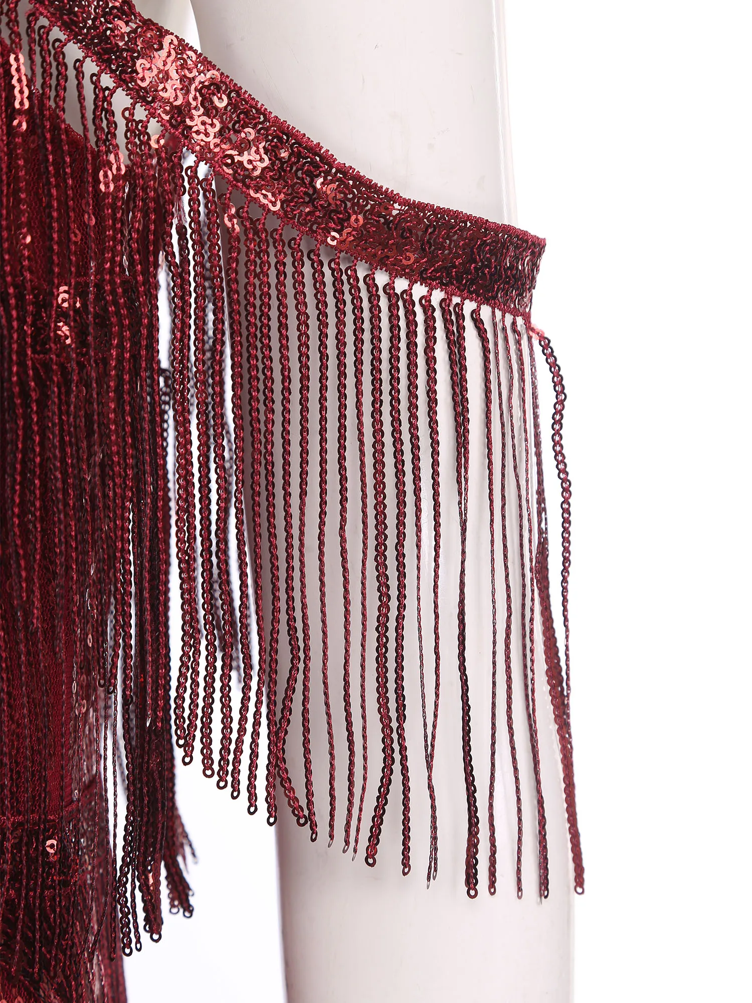 Women Glittery Latin Tango Salsa Dance Dress Sequin Spaghetti Shoulder Straps Tiered Tassel Dress for Cha-cha Dance Costumes
Women Glittery Latin Tango Salsa Dance Dress Sequin Spaghetti Shoulder Straps Tiered Tassel Dress for Cha-cha Dance Costumes