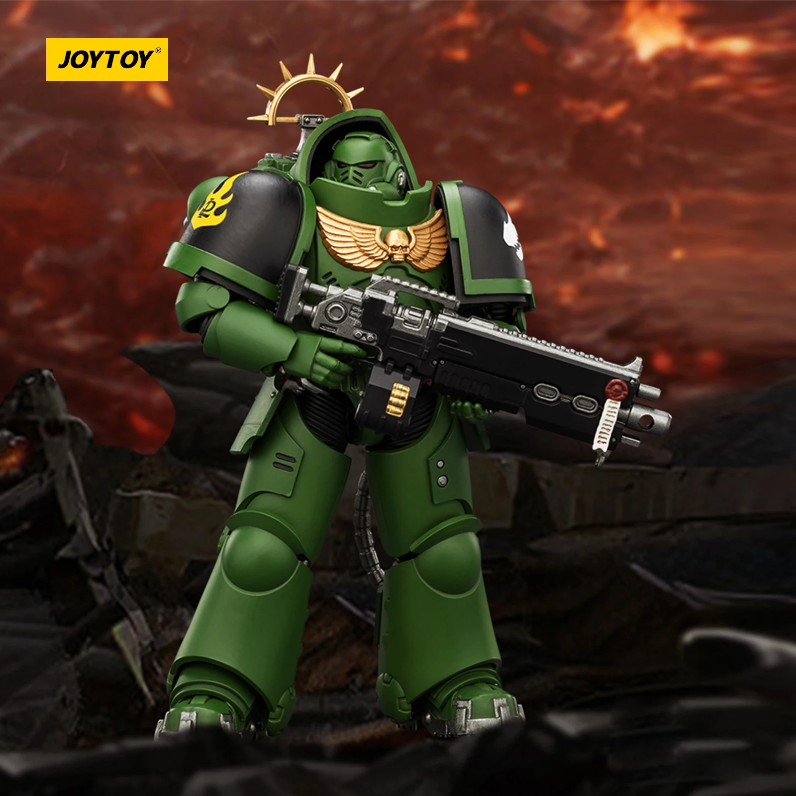 JOYTOY Dark Source Warhammer 40k Salamanders Primaris Heavy Intercessor 1/18 Model Toy JT03677 with Heavy Bolt Rifle Collectible Model
JOYTOY Dark Source Warhammer 40k Salamanders Primaris Heavy Intercessor 1/18 Model Toy JT03677 with Heavy Bolt Rifle Collectible Model