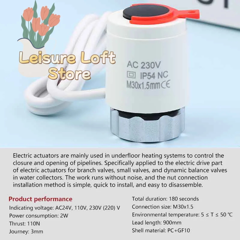 230V NC Thermal Actuator N58A IP54 - Brass Electric Valve for Underfloor Heating & HVAC Manifold Systems
230V NC Thermal Actuator N58A IP54 - Brass Electric Valve for Underfloor Heating & HVAC Manifold Systems