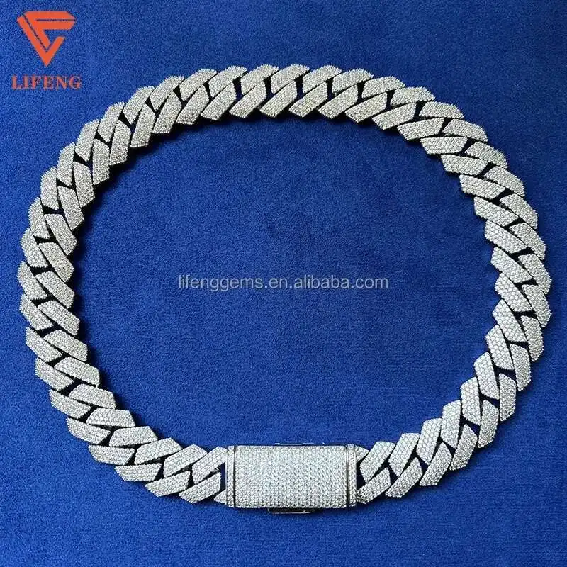 Lifeng Jewelry Custom Hip Hop Jewelry vvs Moissanite Iced Out diamond 925 Silver cuban chain moissanite necklace
Lifeng Jewelry Custom Hip Hop Jewelry vvs Moissanite Iced Out diamond 925 Silver cuban chain moissanite necklace