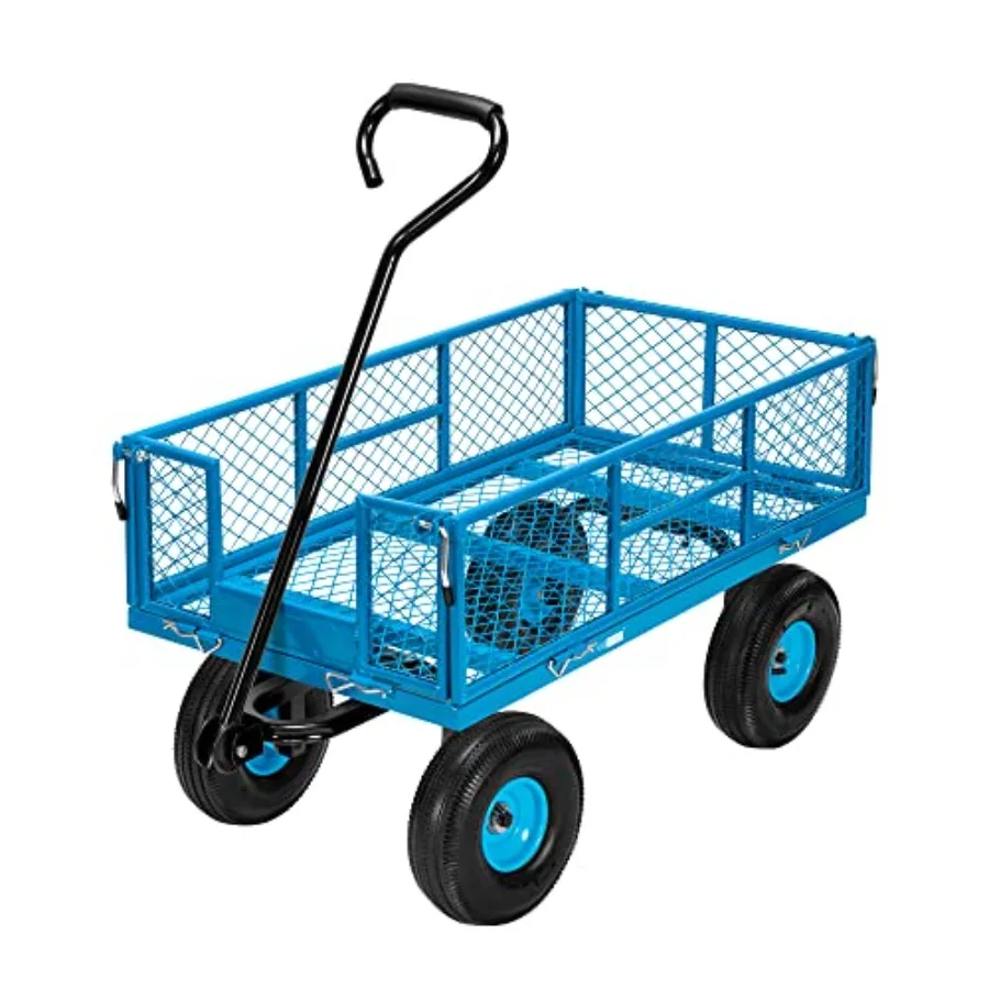 Garden utility cart for heavy-duty transport, steel mesh construction, black finish, 880 lbs capacity, folding design with remo
Garden utility cart for heavy-duty transport, steel mesh construction, black finish, 880 lbs capacity, folding design with remo