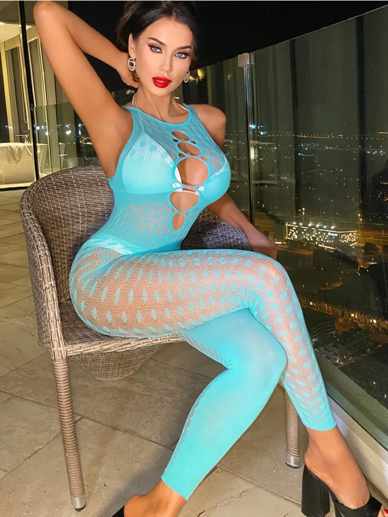 New Style Women's Sexy Mesh Transparent Knitted Lace Hollow High Waist Tight Uniform Women Jumpsuits Sweet Sexy Women X9P4
New Style Women's Sexy Mesh Transparent Knitted Lace Hollow High Waist Tight Uniform Women Jumpsuits Sweet Sexy Women X9P4