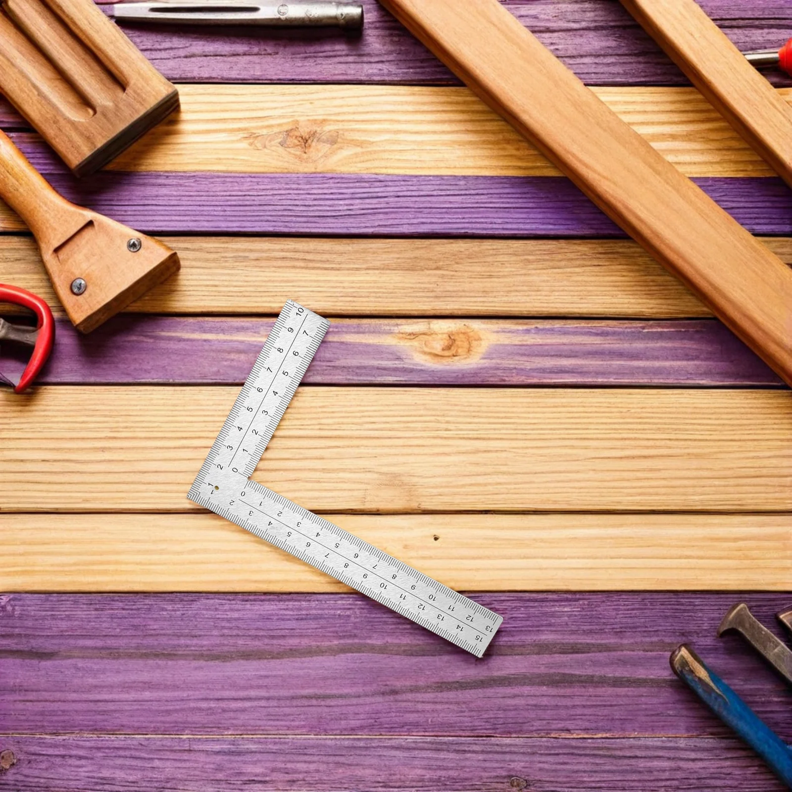 Stainless Steel Right Angle Ruler L Shaped Carpenter Square 90 Degree Drafting Tool Woodworking Framing Geometry Construction
Stainless Steel Right Angle Ruler L Shaped Carpenter Square 90 Degree Drafting Tool Woodworking Framing Geometry Construction