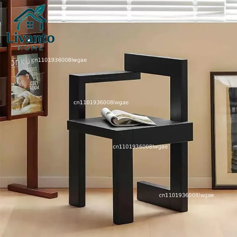 Medieval Solid Wood Dining Chair Simple Leisure Chair Italian Light Luxury Black Personality Design Creativity
Medieval Solid Wood Dining Chair Simple Leisure Chair Italian Light Luxury Black Personality Design Creativity