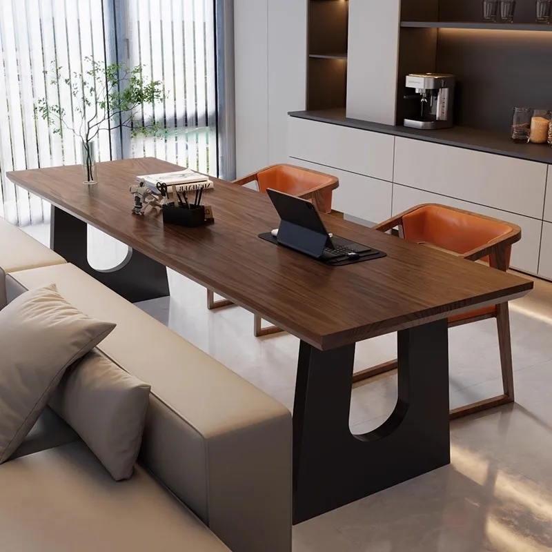 Simple all-solid wood desk, long table, home living room, sofa back worktable, modern computer desk, double large
Simple all-solid wood desk, long table, home living room, sofa back worktable, modern computer desk, double large