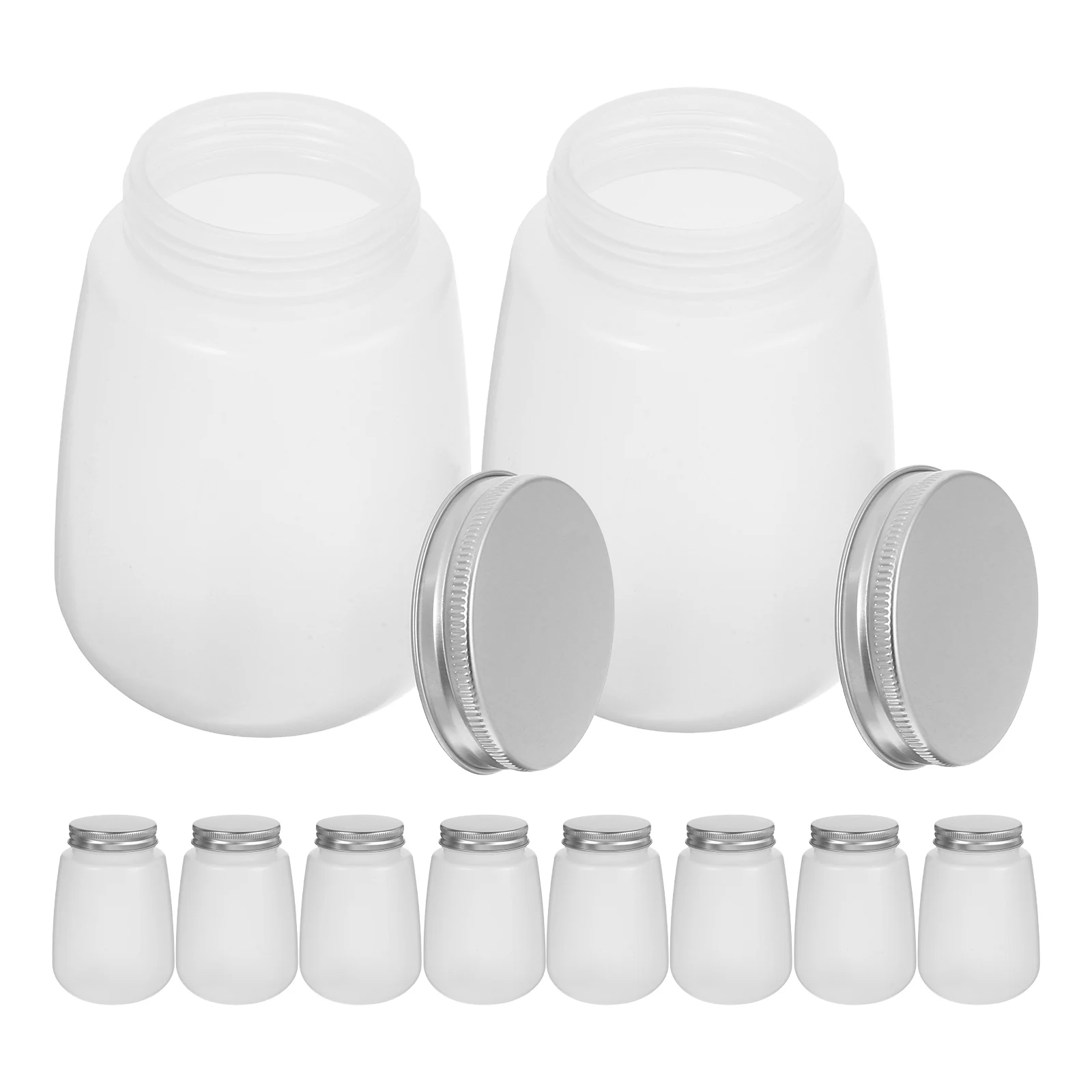 10 Pcs Milk Tea Cups Plastic Bottles Wide Mouth Disposable Drink Containers Thermal Insulation Storage Bottle Empty Caps
10 Pcs Milk Tea Cups Plastic Bottles Wide Mouth Disposable Drink Containers Thermal Insulation Storage Bottle Empty Caps