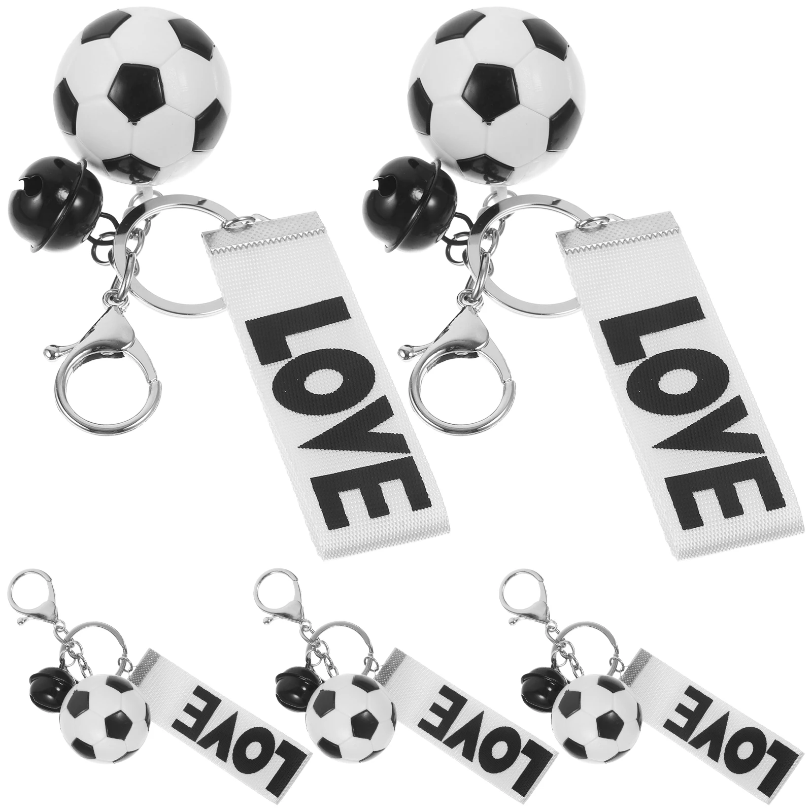 5 Pcs Football Keychain Creative Keychains Soccer Favors Sports Game Accessory Charms Rings
5 Pcs Football Keychain Creative Keychains Soccer Favors Sports Game Accessory Charms Rings