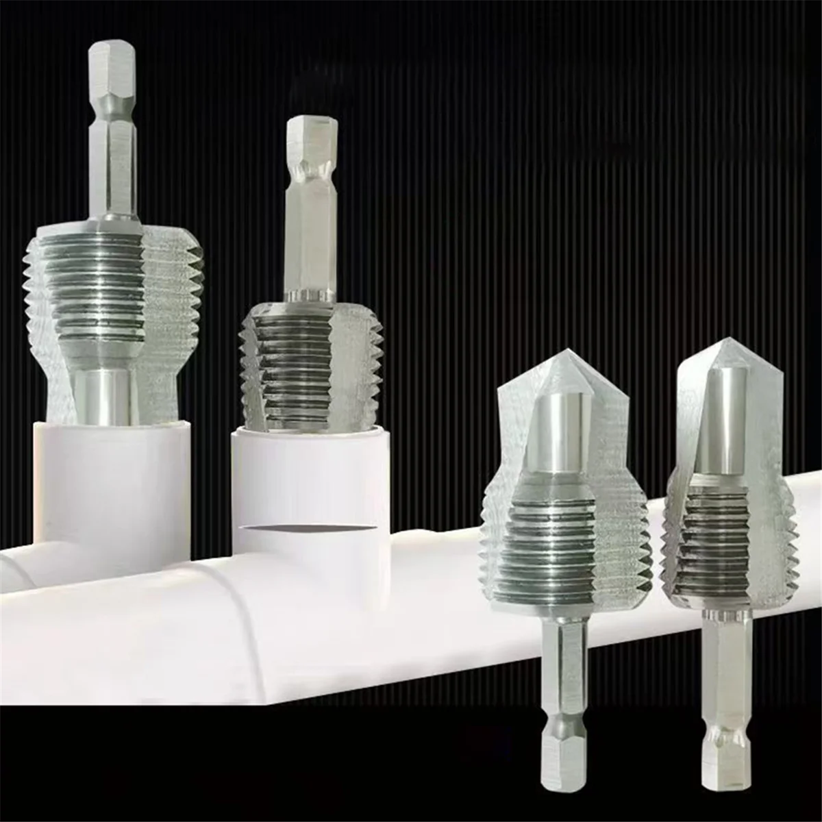 AA98 PPR Lifting Drill Bit ThreeBlade Thread Drill Bit Tapping-Drilling-Expansion Water Tube Expansion Hole Opener Bit
AA98 PPR Lifting Drill Bit ThreeBlade Thread Drill Bit Tapping-Drilling-Expansion Water Tube Expansion Hole Opener Bit