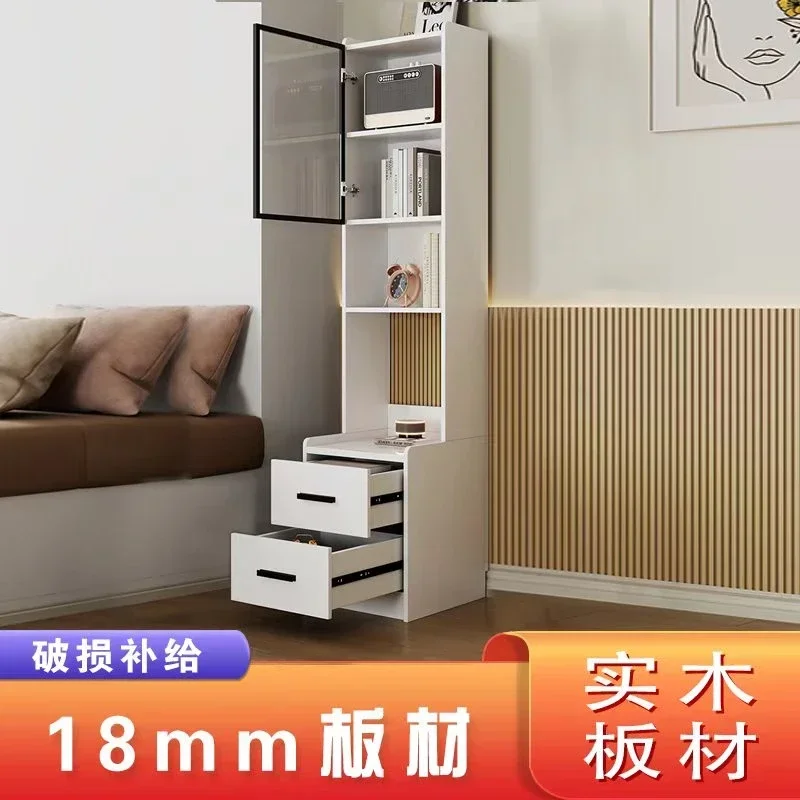 Solid wood bedside table bookshelf shelf integrated floor modern simple small apartment ultra-narrow bedroom bedside plus high c
Solid wood bedside table bookshelf shelf integrated floor modern simple small apartment ultra-narrow bedroom bedside plus high c