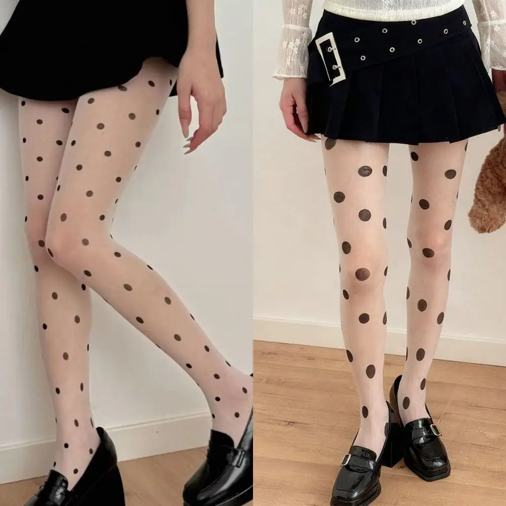 Sexy High Waist Polka Dot Silk Stockings Elastic Thin Women Pantyhose Y2K Footed Tights Women Lingerie
Sexy High Waist Polka Dot Silk Stockings Elastic Thin Women Pantyhose Y2K Footed Tights Women Lingerie