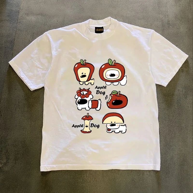Loose Fit Cotton T-Shirt Short Sleeve Double Thread Pure Cotton American Retro Style for Couples Men Women by Xiao Chen Story
Loose Fit Cotton T-Shirt Short Sleeve Double Thread Pure Cotton American Retro Style for Couples Men Women by Xiao Chen Story