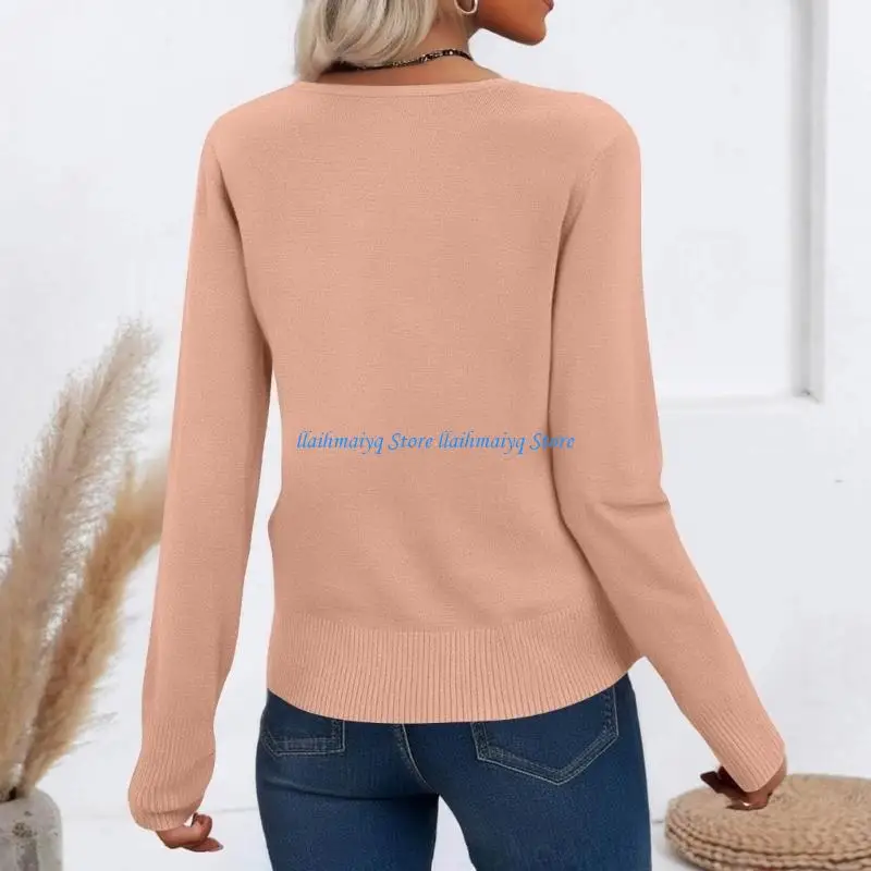 573B Womens Casual Crewneck Long Sleeve Open Front Knitted Cardigans Lightweight Button Down Sweater Cardigans Outerwear Tops
573B Womens Casual Crewneck Long Sleeve Open Front Knitted Cardigans Lightweight Button Down Sweater Cardigans Outerwear Tops