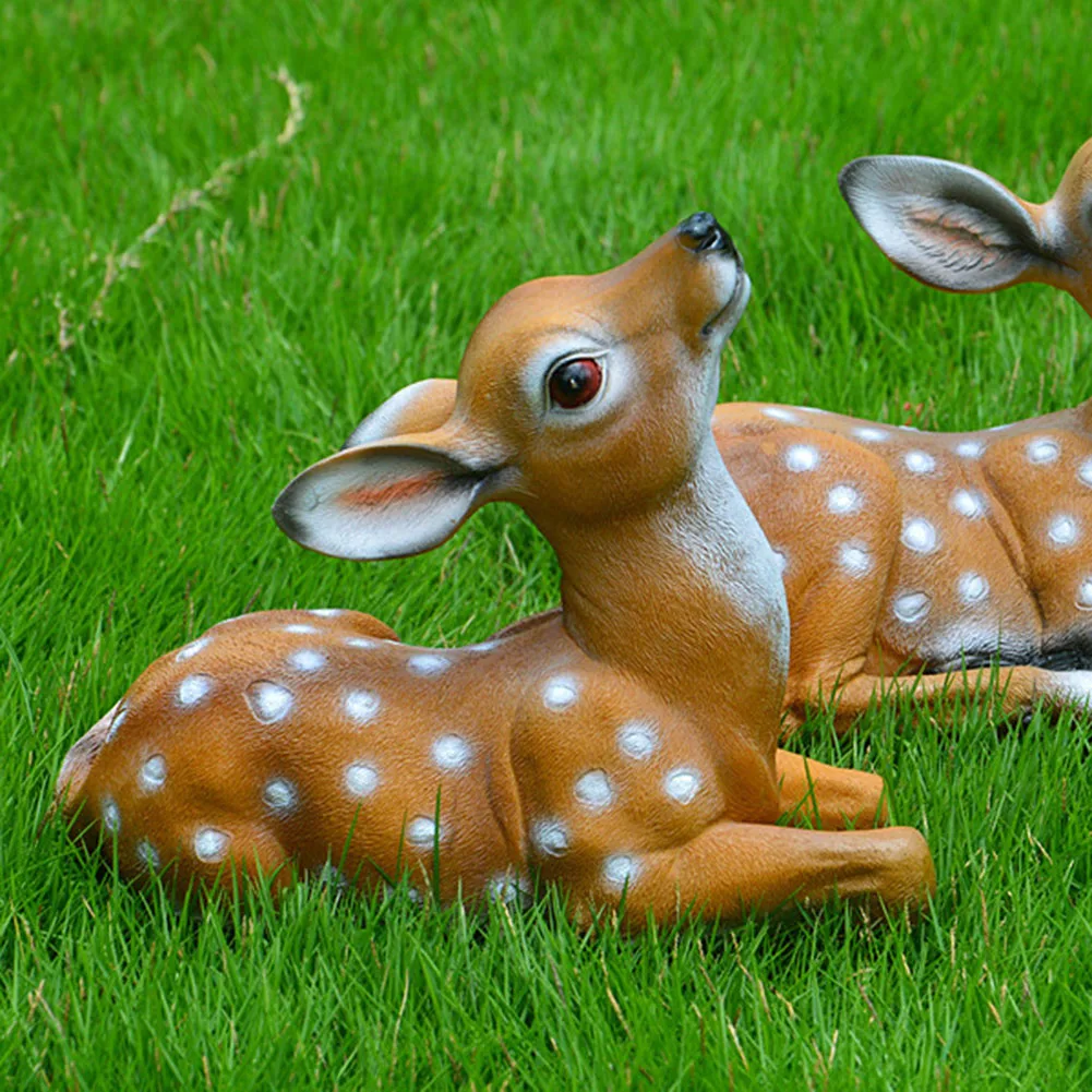 2Pcs Sika Deer Statue Sculpture Ornaments Animal Model Art Craft Outdoor Garden Decoration Ornament
2Pcs Sika Deer Statue Sculpture Ornaments Animal Model Art Craft Outdoor Garden Decoration Ornament