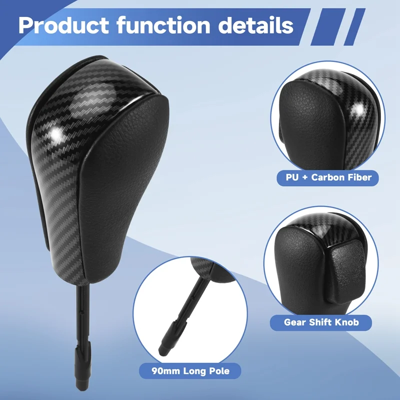 Carbon Fiber Car Gear Shift Knob Lever Shifter-A14Z
Carbon Fiber Car Gear Shift Knob Lever Shifter-A14Z