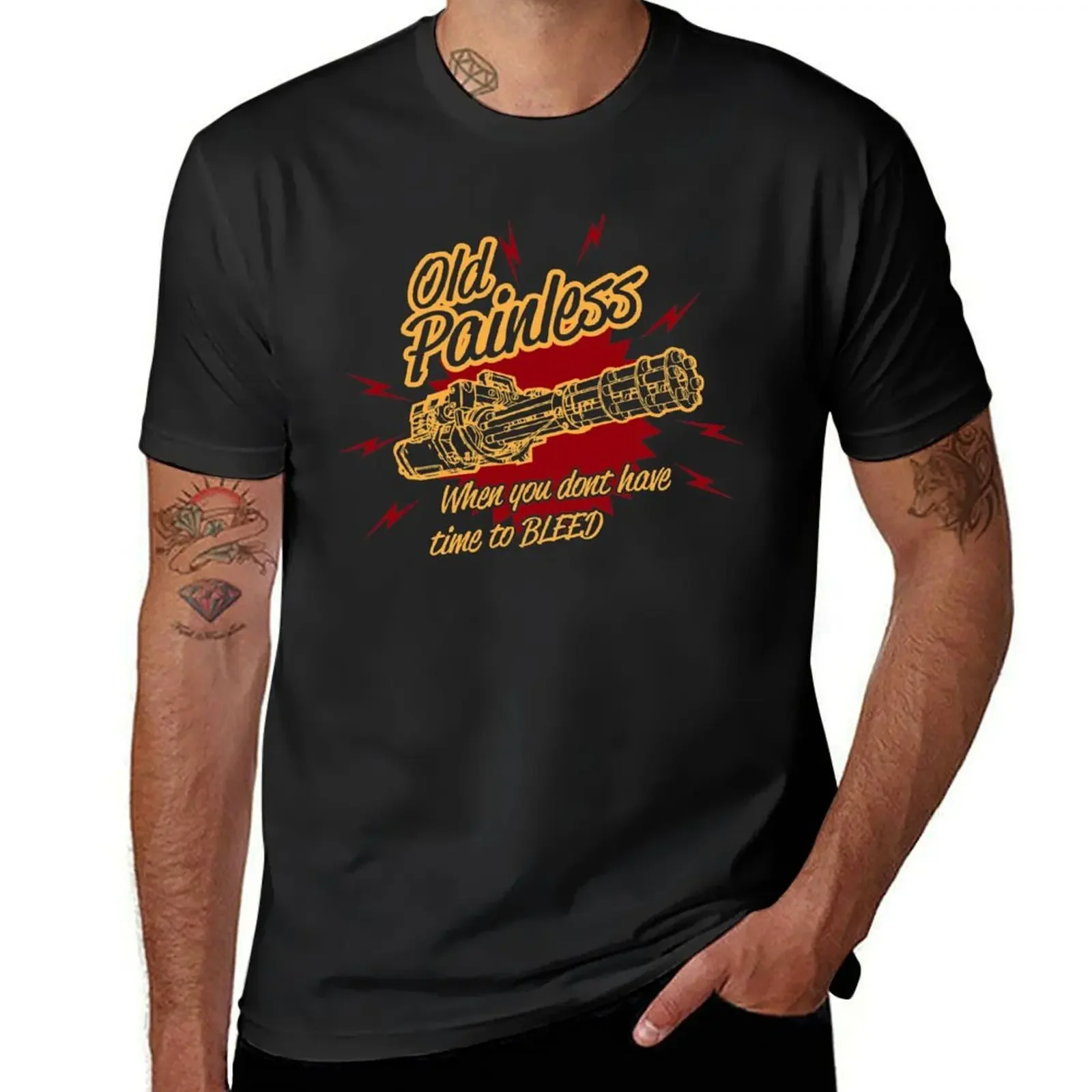 Old Painless - When you don't have time to bleed! T-Shirt plus size tops Short sleeve tee Men's t-shirt
Old Painless - When you don't have time to bleed! T-Shirt plus size tops Short sleeve tee Men's t-shirt