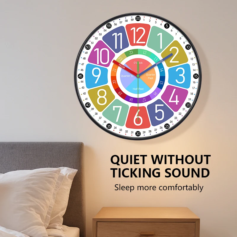Cartoon Cute Clock Kindergarten Classroom Wall Clock Learning Time Early Education Time Recognition Non Ticking Room Decoration
Cartoon Cute Clock Kindergarten Classroom Wall Clock Learning Time Early Education Time Recognition Non Ticking Room Decoration