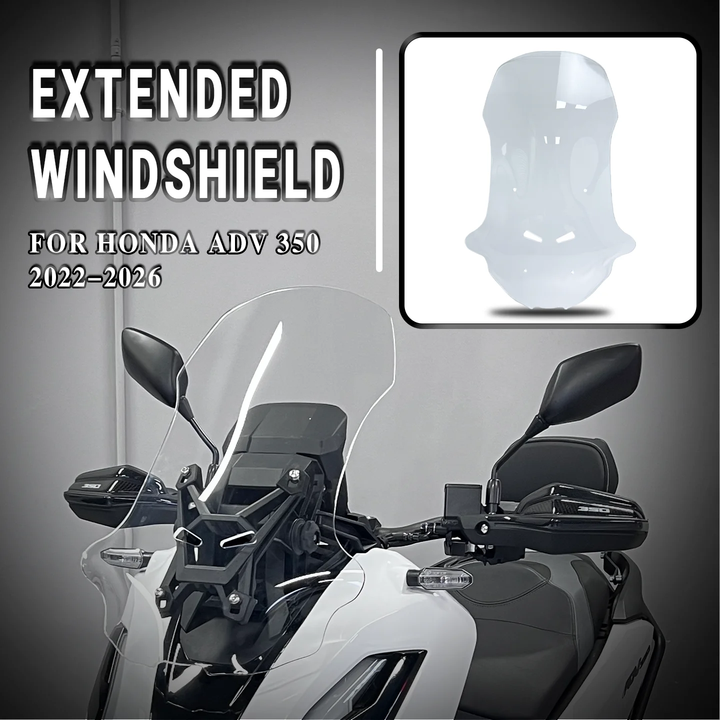 Windshield For HONDA ADV350 Motorcycles Front Windshield Wind Deflector ADV350 Windscreen Fairing Windshield Deflector 2022-2026
Windshield For HONDA ADV350 Motorcycles Front Windshield Wind Deflector ADV350 Windscreen Fairing Windshield Deflector 2022-2026