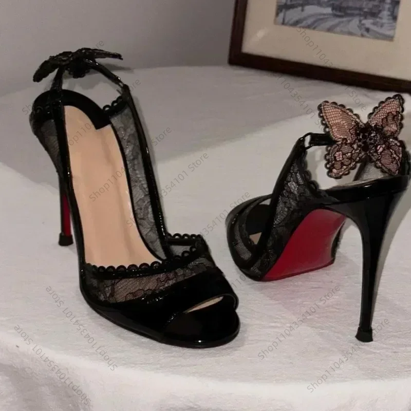 Sexy Lace Bowknot Thin High Heels Women Fish Mouth Elegant Designer Striptease Banquet Dress Shoes Fashion Brand Sandals Women
Sexy Lace Bowknot Thin High Heels Women Fish Mouth Elegant Designer Striptease Banquet Dress Shoes Fashion Brand Sandals Women