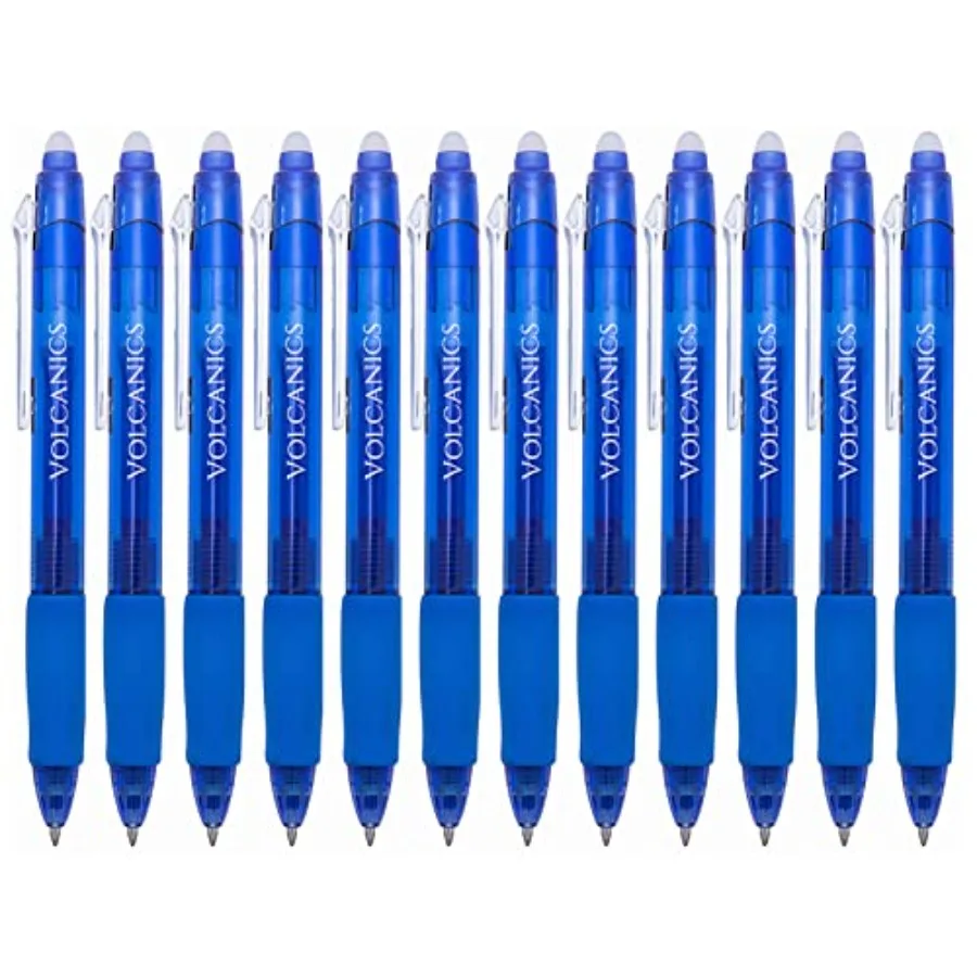 Retractable Clicker Erasable Gel Pens - 0.7mm Ball Point, Heat Erase with Built-in Eraser, 12 Pack
Retractable Clicker Erasable Gel Pens - 0.7mm Ball Point, Heat Erase with Built-in Eraser, 12 Pack
