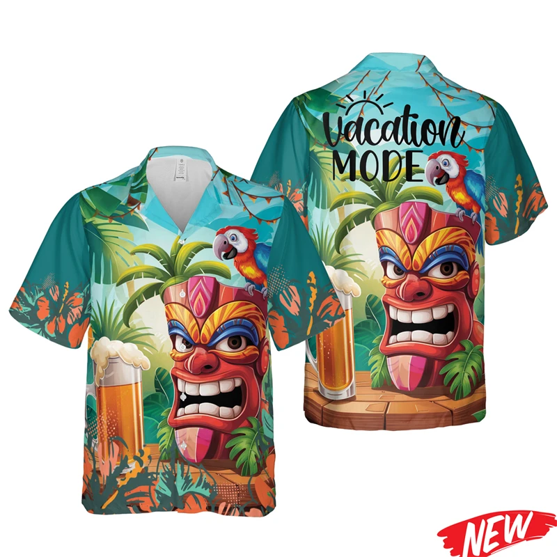 New In Tiki Pattern Hawaiian Shirt For Men 2026 Spring Summer Beach Button Short Sleeve Women Quick Dry Oversized Lapel Shirt
New In Tiki Pattern Hawaiian Shirt For Men 2026 Spring Summer Beach Button Short Sleeve Women Quick Dry Oversized Lapel Shirt
