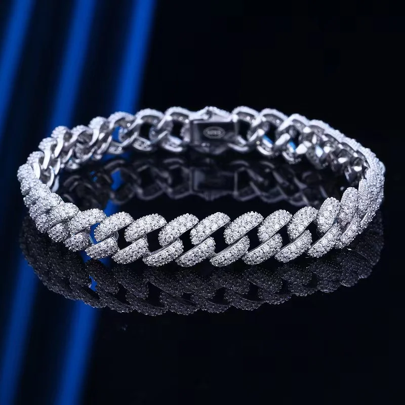 Hiphop 925 Sterling Silver 8mm Pave Zircon Cuban Chain Bracelets For Women Men Jewelry Plated 18K Gold Iced Out Bracelet Bangle
Hiphop 925 Sterling Silver 8mm Pave Zircon Cuban Chain Bracelets For Women Men Jewelry Plated 18K Gold Iced Out Bracelet Bangle