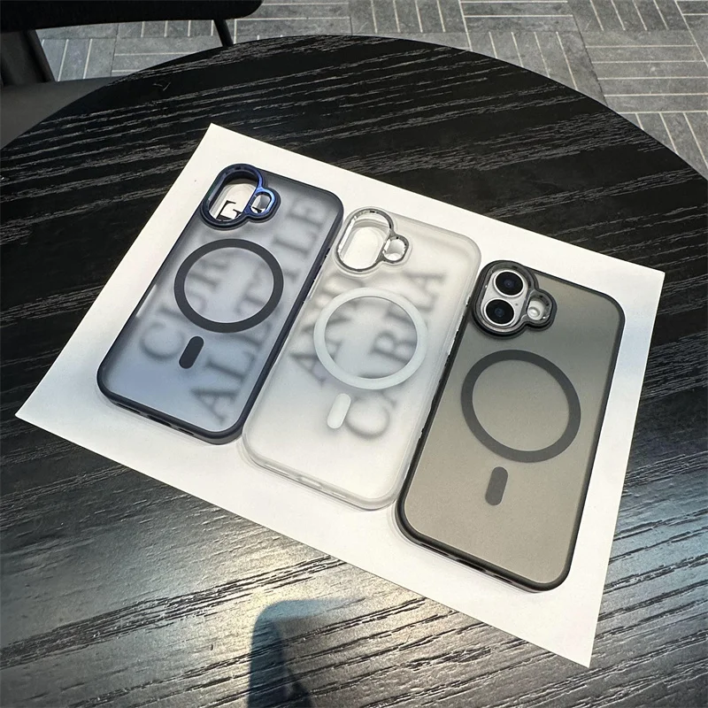 For iPhone 13 14 15 16 Pro Max Plus 16E For Magsafe Magnetic Phone Case Luxury Slim Matte Semi-transparent Metal Button Cover
For iPhone 13 14 15 16 Pro Max Plus 16E For Magsafe Magnetic Phone Case Luxury Slim Matte Semi-transparent Metal Button Cover