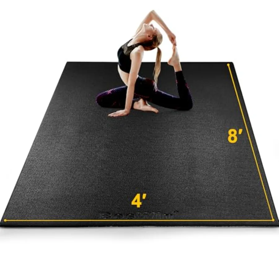 BesWin Large Exercise Mat 8'x4'x6mm/8mm Extra Thick Workout Mats for Home Gym Flooring High Density Non-Slip Gym Mats Fitness M
BesWin Large Exercise Mat 8'x4'x6mm/8mm Extra Thick Workout Mats for Home Gym Flooring High Density Non-Slip Gym Mats Fitness M