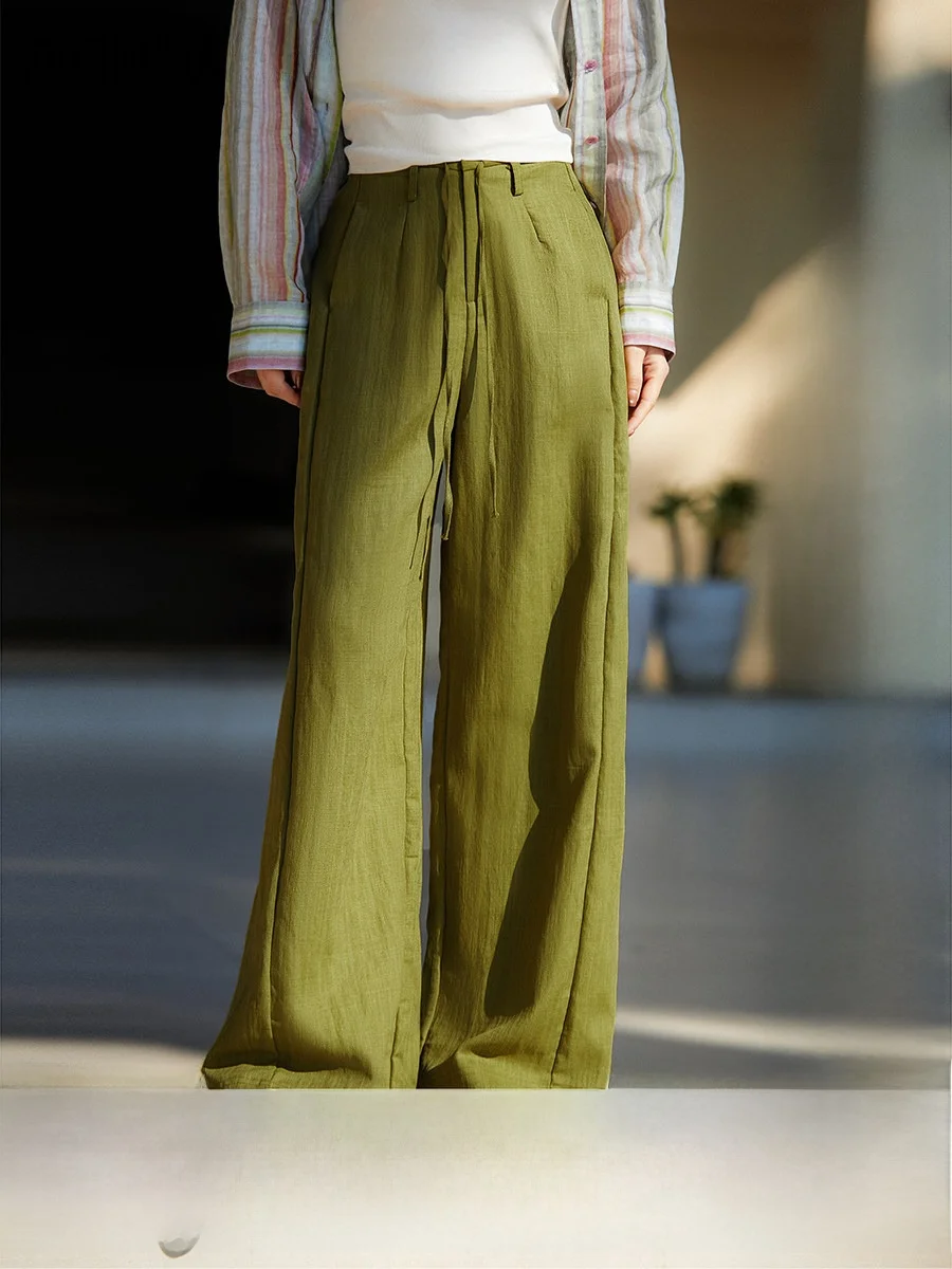 Xhange Three-Color Cloud Sensation Natural Scent 3D Tailoring Drawstring Straight Casual Pants Women Spring Soft Comfortable
Xhange Three-Color Cloud Sensation Natural Scent 3D Tailoring Drawstring Straight Casual Pants Women Spring Soft Comfortable