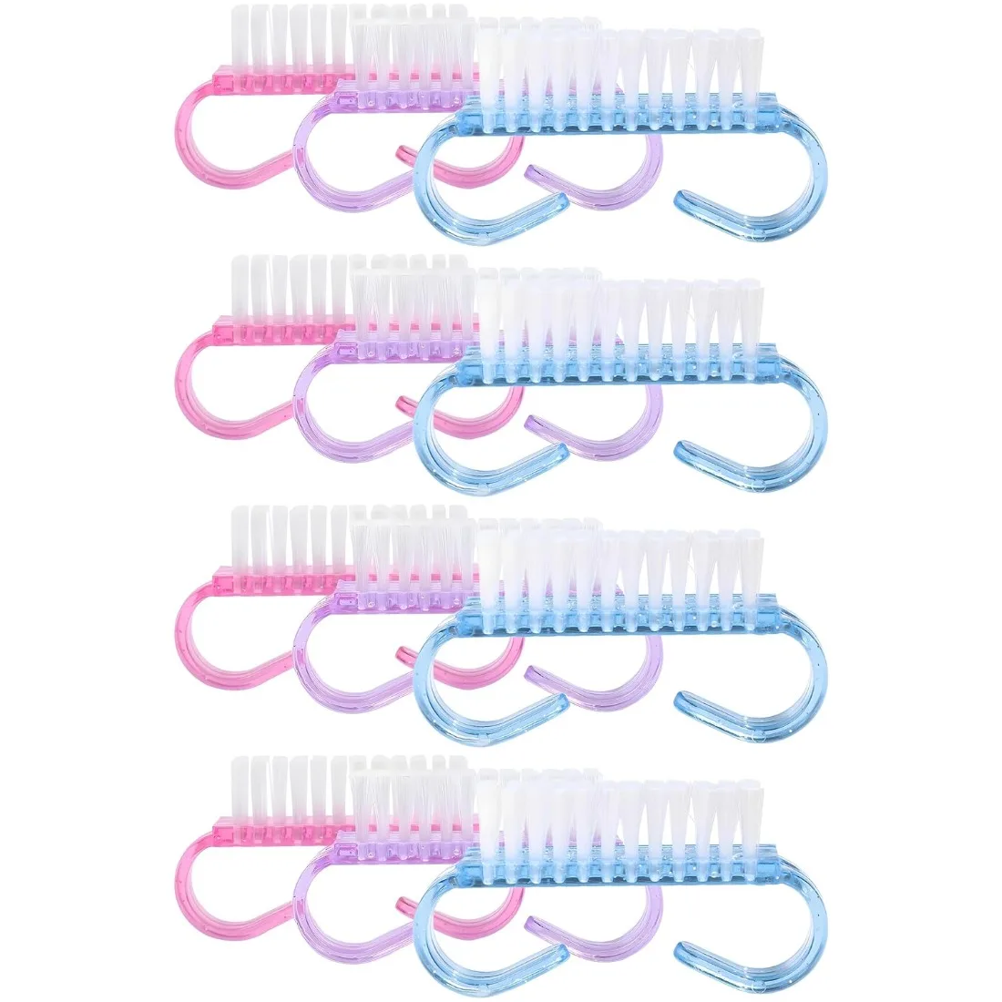 12 Pack Assorted Color Nail Brushes with Handle Portable Fingernail Toe Nail Scrub Brush Durable Plastic Manicure Pedicure Tool Multifunctional Cleaning Brush for Hand Foot Care Home Salon Daily Use for Men Women
12 Pack Assorted Color Nail Brushes with Handle Portable Fingernail Toe Nail Scrub Brush Durable Plastic Manicure Pedicure Tool Multifunctional Cleaning Brush for Hand Foot Care Home Salon Daily Use for Men Women