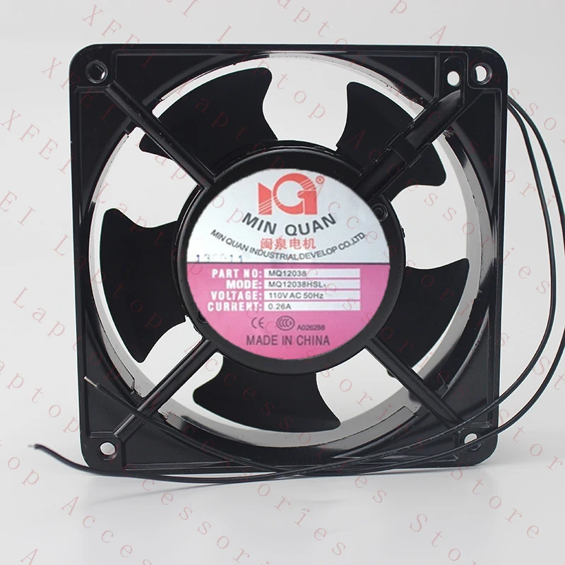 D 1PC FOR MIN QUAN MQ12038HSL1 Cooling Fan 12CM 0.28A/0.26A 110V AC 120mmX38mm New
D 1PC FOR MIN QUAN MQ12038HSL1 Cooling Fan 12CM 0.28A/0.26A 110V AC 120mmX38mm New