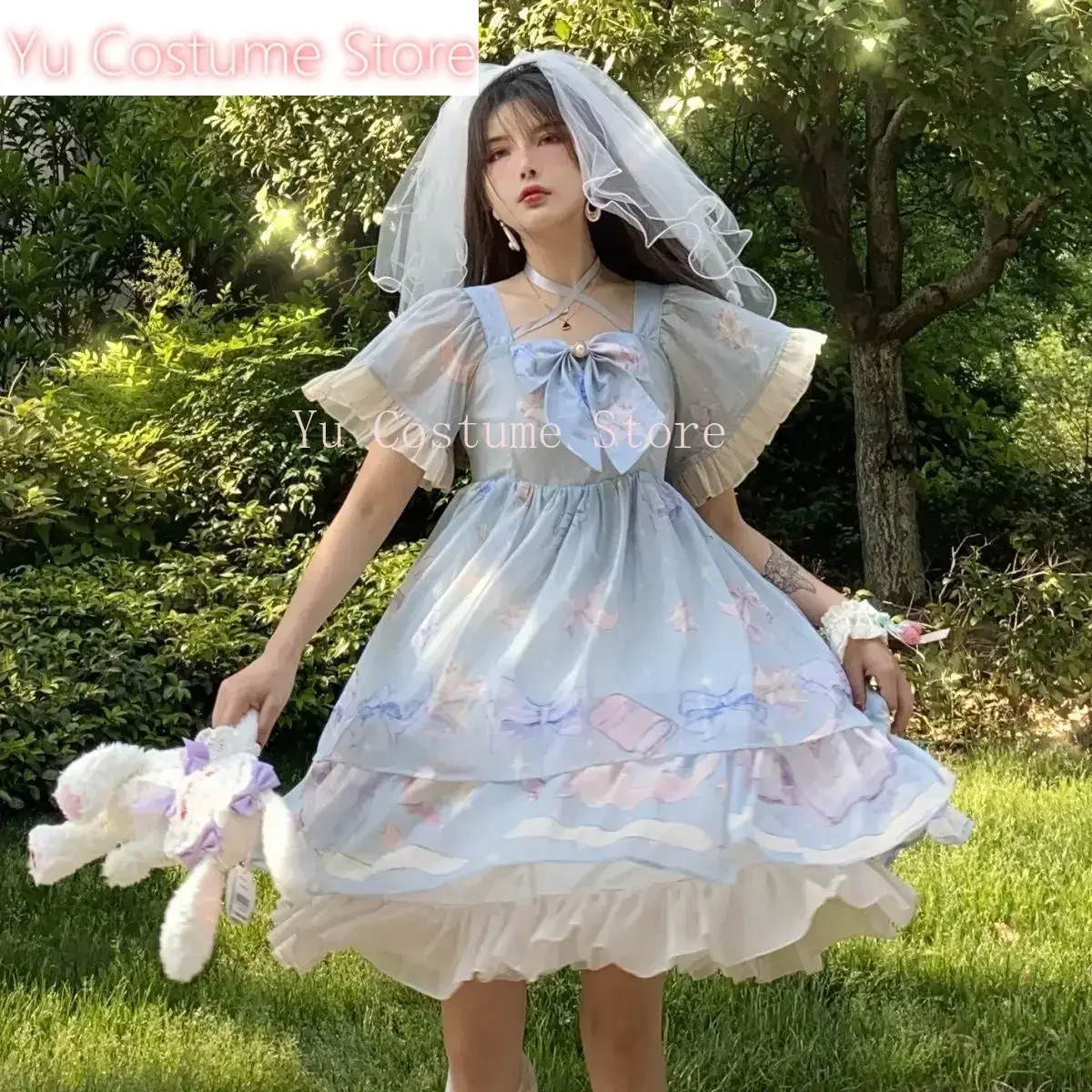Yu Japanese Sweet Lolita Princess OP Dress Women Party Vintage Lace Fairy Summer Dresses Girls Elegant Short Sleeve Vestidos
Yu Japanese Sweet Lolita Princess OP Dress Women Party Vintage Lace Fairy Summer Dresses Girls Elegant Short Sleeve Vestidos