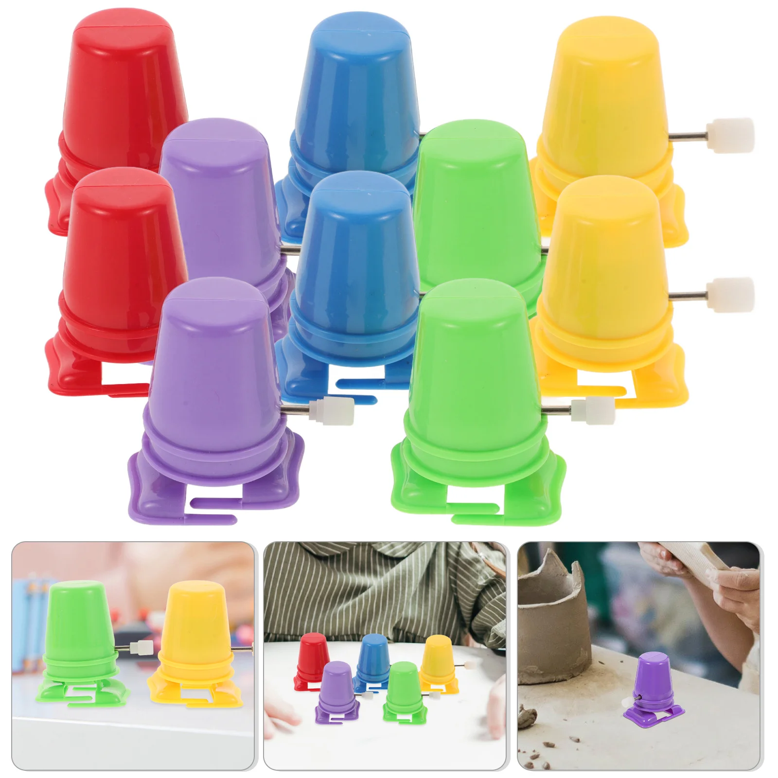 10Pcs DIY Handcraft Accessories Clockwork Legged Robot Walking Movement Assorted Colors Yellow Purple Orange Green Blue for Kids
10Pcs DIY Handcraft Accessories Clockwork Legged Robot Walking Movement Assorted Colors Yellow Purple Orange Green Blue for Kids