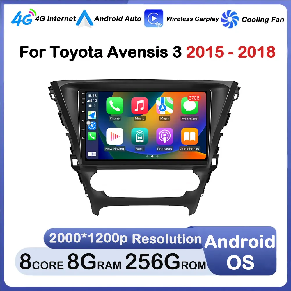 10.1 inch for Toyota Avensis 3 2015 - 2018 Car Radio Video Player GPS Navigation Audio DSP Stereo WiFi Bluetooth Auto Tools WIFI 
10.1 inch for Toyota Avensis 3 2015 - 2018 Car Radio Video Player GPS Navigation Audio DSP Stereo WiFi Bluetooth Auto Tools WIFI
