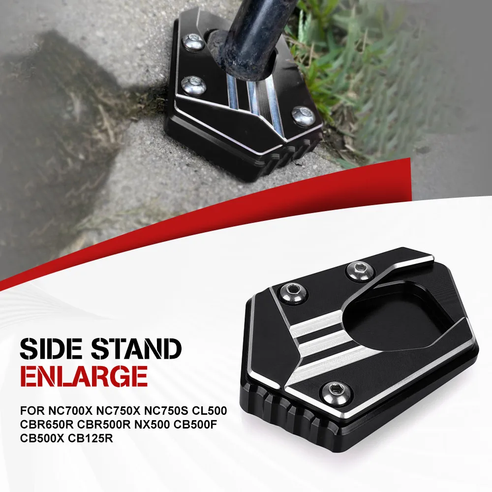 For Honda NC700X NC750X NC750S CL500 CBR650R CBR500R NX500 CB500F CB500X CB125R Side Stand Enlarger Kickstand Enlarge Plate
For Honda NC700X NC750X NC750S CL500 CBR650R CBR500R NX500 CB500F CB500X CB125R Side Stand Enlarger Kickstand Enlarge Plate