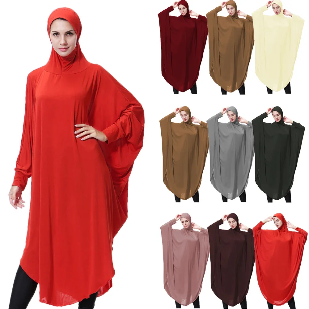Eid Prayer Garment Long Khimar Muslim Women Hijab Batwing Sleeve Tops Abaya Robe Ramadan Abayas Islamic Clothing Niqab Hijabs
Eid Prayer Garment Long Khimar Muslim Women Hijab Batwing Sleeve Tops Abaya Robe Ramadan Abayas Islamic Clothing Niqab Hijabs