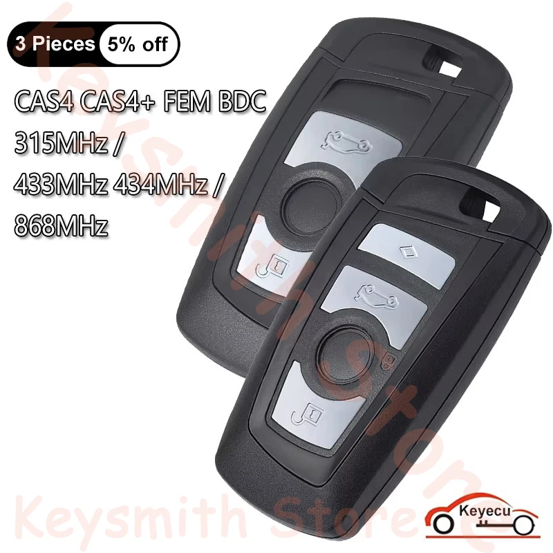 KEYECU 3 4 Buttons 315MHz 433MHz 868MHz ID49 Chip for BMW CAS4 CAS4+ FEM / BDC F 1 2 3 4 5 6 7 Series Auto Smart Remote Key Fob
KEYECU 3 4 Buttons 315MHz 433MHz 868MHz ID49 Chip for BMW CAS4 CAS4+ FEM / BDC F 1 2 3 4 5 6 7 Series Auto Smart Remote Key Fob