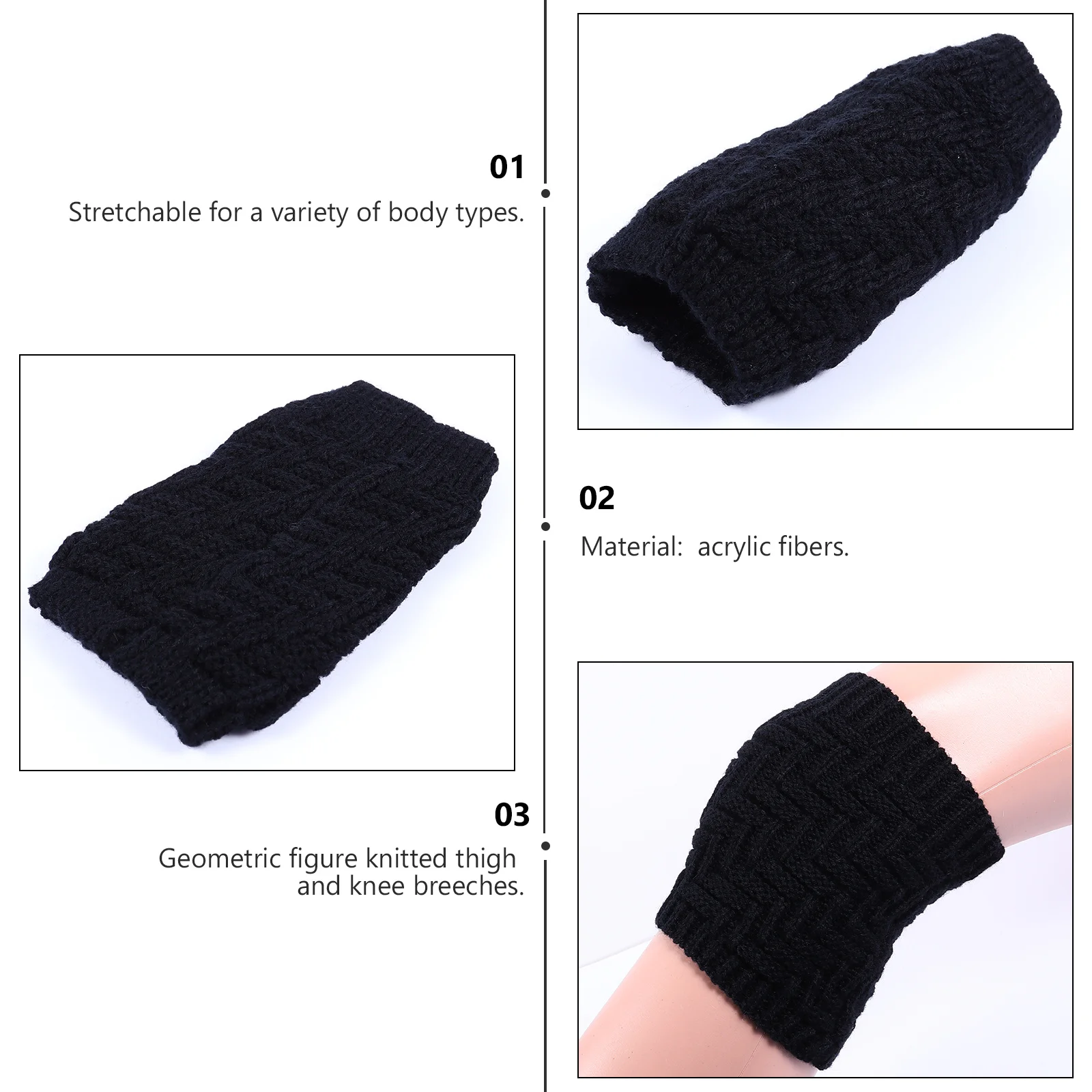 1 Pair Knitting Knee Sleeve Warm Knee Brace Support Leg Protection Fitness Winter Wrap Quick-Dry Breathable Acrylic Fibers
1 Pair Knitting Knee Sleeve Warm Knee Brace Support Leg Protection Fitness Winter Wrap Quick-Dry Breathable Acrylic Fibers