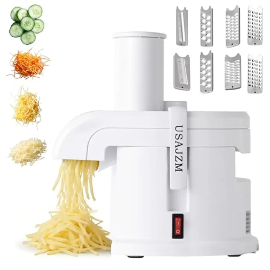 Electric Vegetable Chopper, 4-in-1 Automatic Slicer Grater Shredder One-Touch Control Easy to Clean for Cheese Potato Commercia
Electric Vegetable Chopper, 4-in-1 Automatic Slicer Grater Shredder One-Touch Control Easy to Clean for Cheese Potato Commercia
