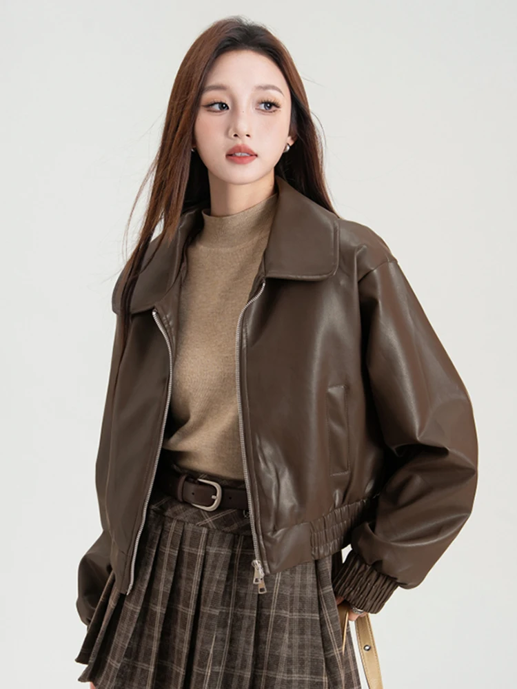 Korean Sle ort Quilted Jaet Women's Faion Slimming Biker Coat Autumn New Arrival Versatile Anti-Aging High-End Feeling
Korean Sle ort Quilted Jaet Women's Faion Slimming Biker Coat Autumn New Arrival Versatile Anti-Aging High-End Feeling